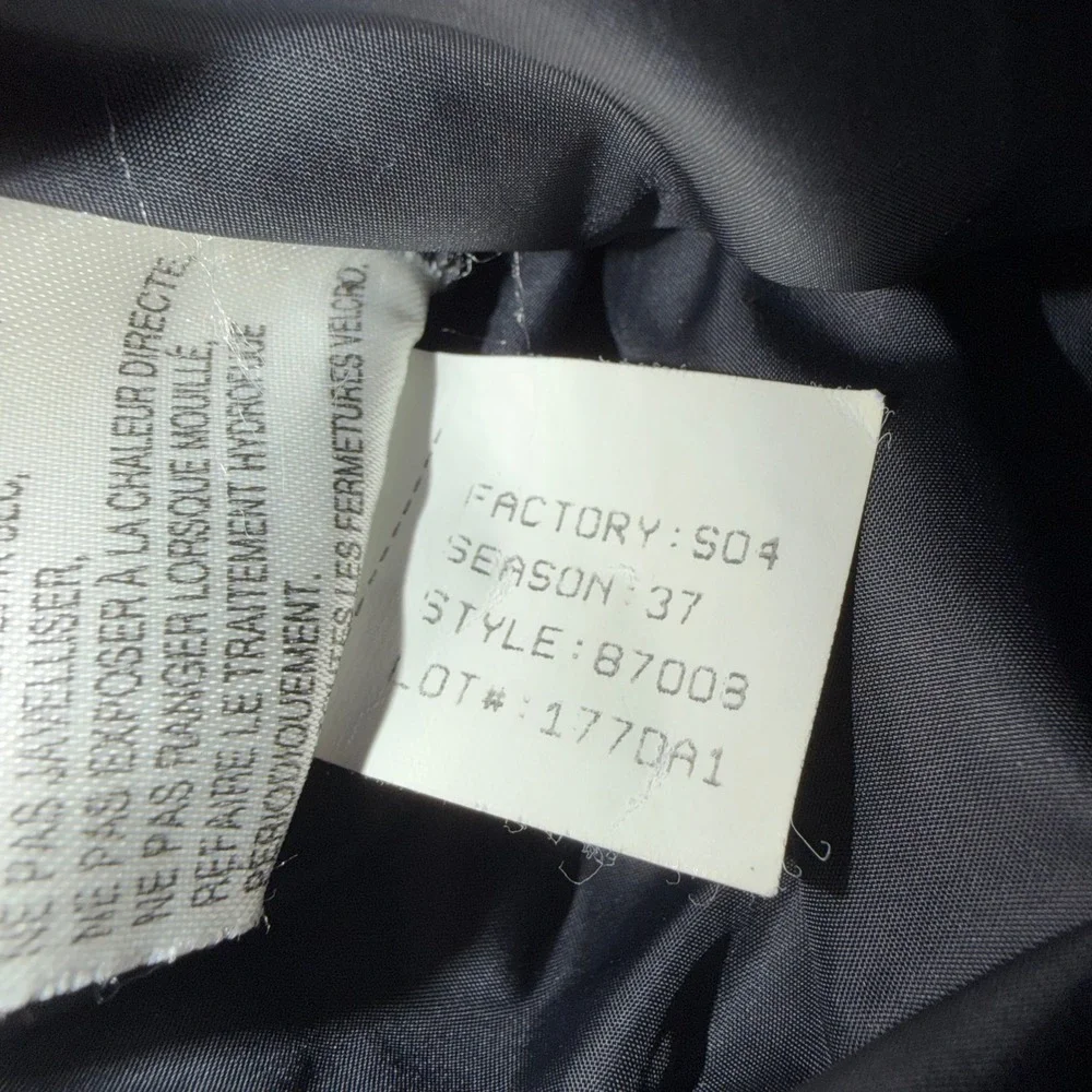 B+ The North Face Mens Navy Black Hooded Puffer Jacket Parka 87003‎ Size Medium